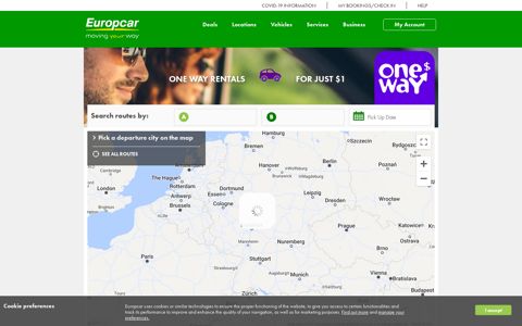 One Way-Homepage - Europcar