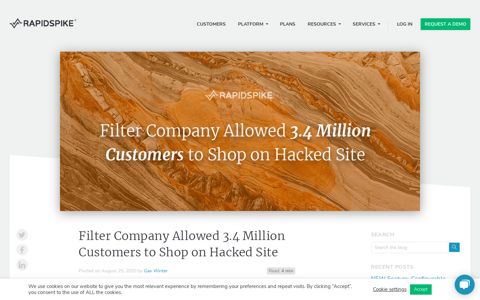 Filter Company Allowed 3.4 Million Customers to Shop on ...