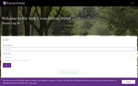 the Holy Cross Parent Portal - College of the Holy Cross