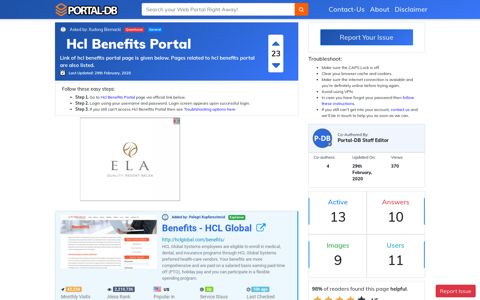 Hcl Benefits Portal