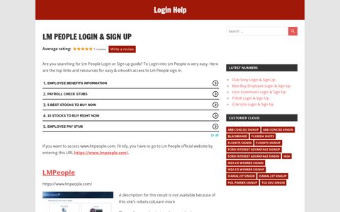 Lm People Login & sign in guide, easy process to login into ...