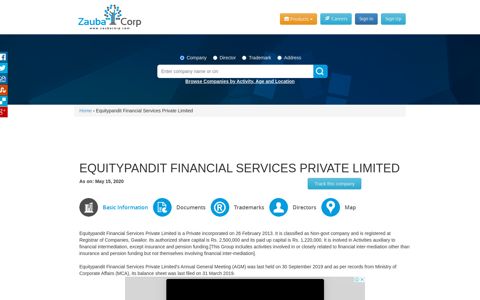 EQUITYPANDIT FINANCIAL SERVICES PRIVATE LIMITED ...