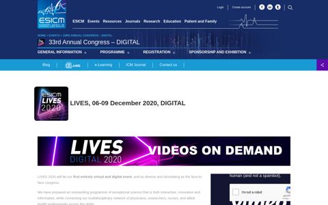 33rd Annual Congress - DIGITAL - ESICM