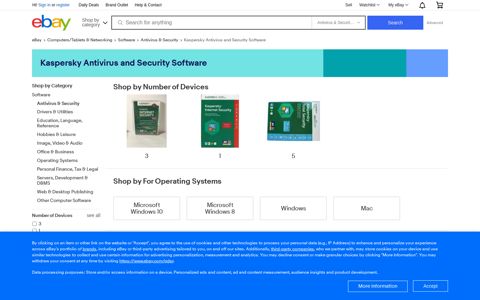 Kaspersky Antivirus and Security Software for sale | eBay