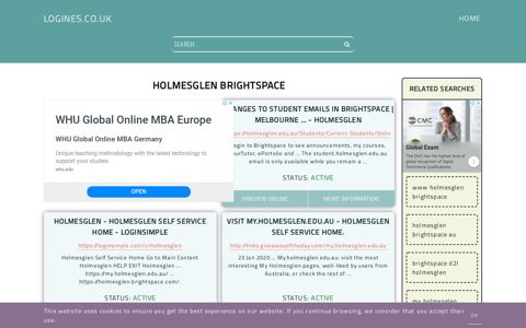 holmesglen brightspace - General Information about Login