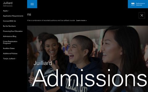 Juilliard Admissions | The Juilliard School