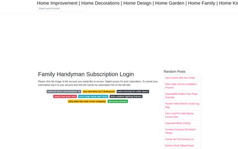 Family Handyman Subscription Login - Home Improvement | Home ...