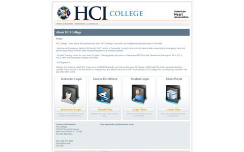 HCI College - Training Center Technologies