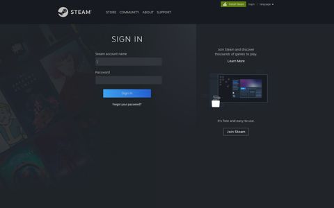 Sign In - Steam