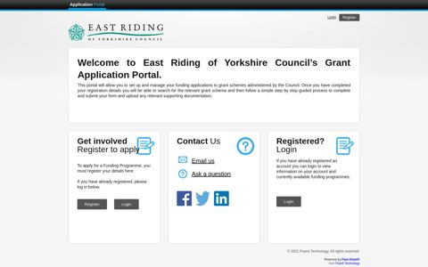 East Riding of Yorkshire Council: Portal homepage