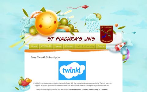 Free Twinkl Subscription | - St Fiachra's Junior School