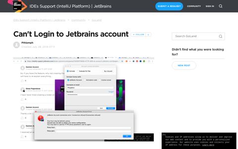 Can't Login to Jetbrains account – IDEs Support (IntelliJ ...