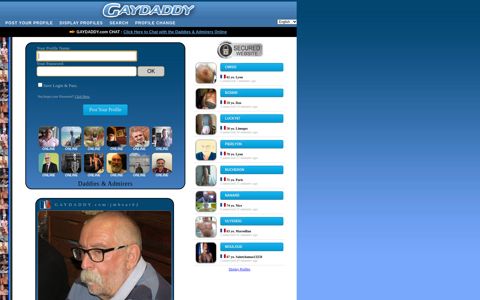 GAYDADDY.com : Daddies & Admirers Profiles, Chat and more.