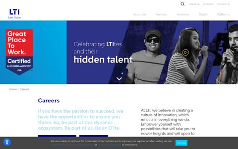 Careers | LTI, L&T (Larsen Toubro Group Company)