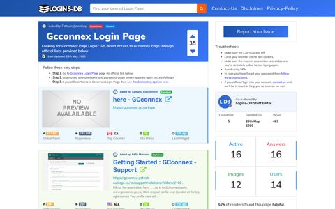 Gcconnex Login Page - Logins-DB