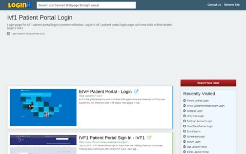 Ivf1 Patient Portal Login - Loginii.com