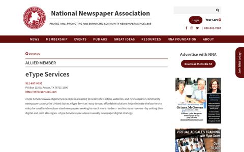 eType Services - National Newspaper Association