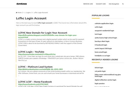 Lcfhc Login Account ❤️ One Click Access