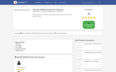 ONLINE FINDER Portal by PAJ Reviews 2020 | JustUseApp ...