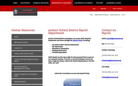 Human Resources / Payroll - Jackson School District