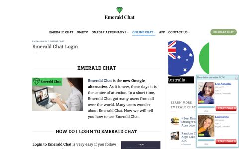 Emerald Chat Login Emerald Chat