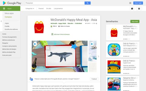McDonald's Happy Meal App - Asia – Apps no Google Play