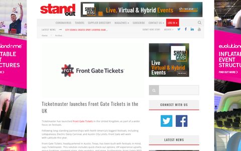 Ticketmaster launches Front Gate Tickets in the UK