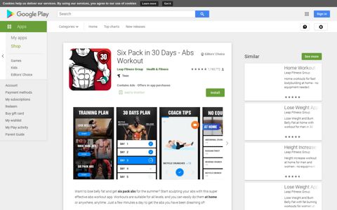 Six Pack in 30 Days - Abs Workout - Apps on Google Play