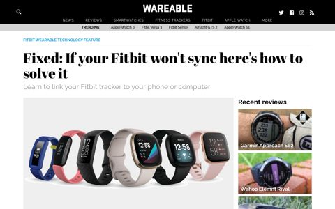 How to sync your Fitbit: Why your Fitbit won't sync and how to ...