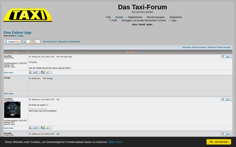 Thema anzeigen - Fms Fahrer App - Das Taxi-Forum