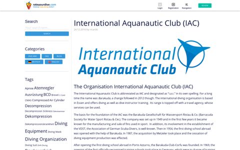 What is the International Aquanautic Club (IAC ...