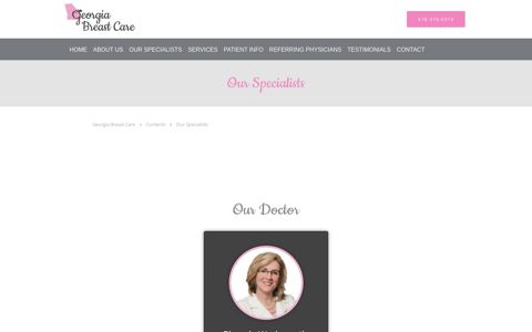 Our Specialists - Woodstock, GA: Georgia Breast Care