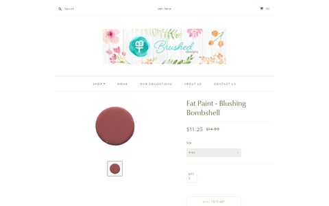 Fat Paint - Blushing Bombshell – Brushed Designs