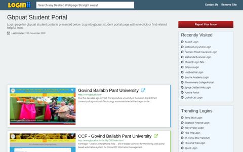 Gbpuat Student Portal - Loginii.com