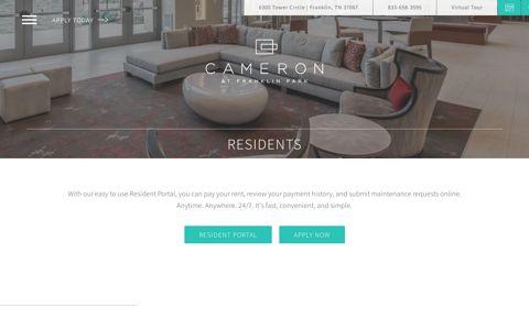 Resident information and online portal for Cameron at ...