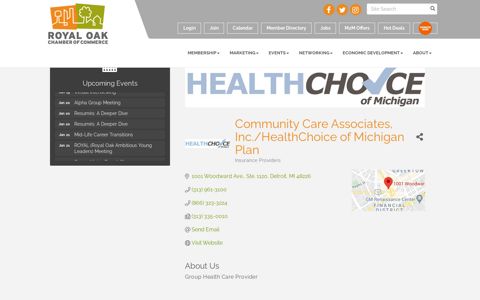 Community Care Associates, Inc./HealthChoice of Michigan ...