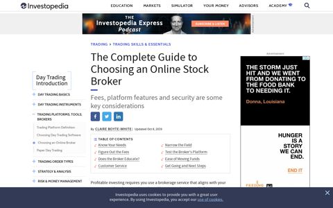 The Complete Guide to Choosing an Online Stock Broker