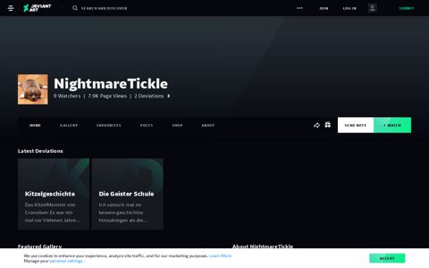 NightmareTickle User Profile | DeviantArt