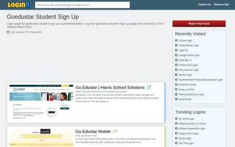 Goedustar Student Sign Up - Loginii.com