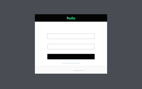 Log in with your Hulu credentials - Hulu Help