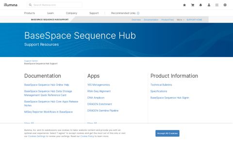 BaseSpace Sequence Hub Support - Illumina