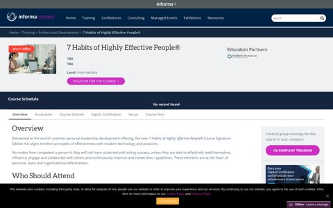 7 Habits of Highly Effective People® - Informa Connect Middle ...