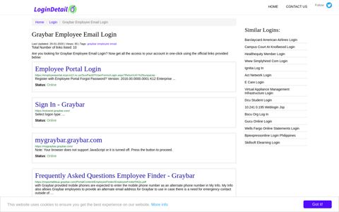 Graybar Employee Email Login Employee Portal Login - https ...