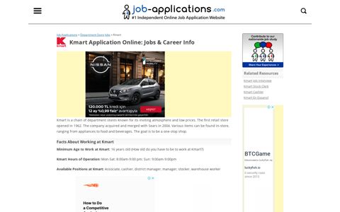 Kmart Application: Online Job Form - Job-Applications.com