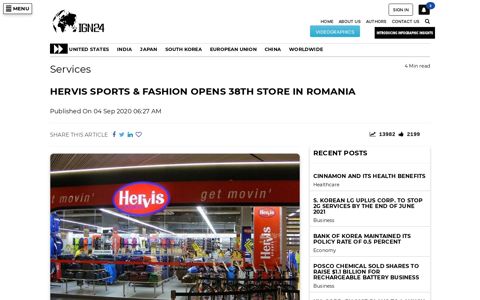 HERVIS SPORTS & FASHION OPENS 38TH STORE IN ...