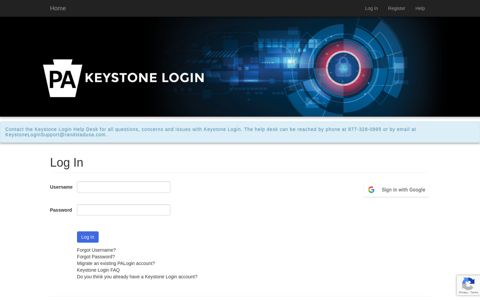 Pennsylvania Keystone Login Portal
