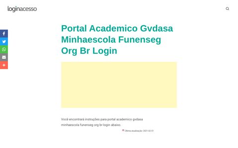 ▷ Portal Academico Gvdasa Minhaescola Funenseg Org Br Login ...