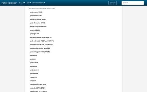 gethostbyname - Perldoc Browser - Perl Documentation