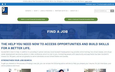 Find a Job - Goodwill Industries International