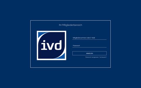 Login - Zum Mitgliederbereich - IVD